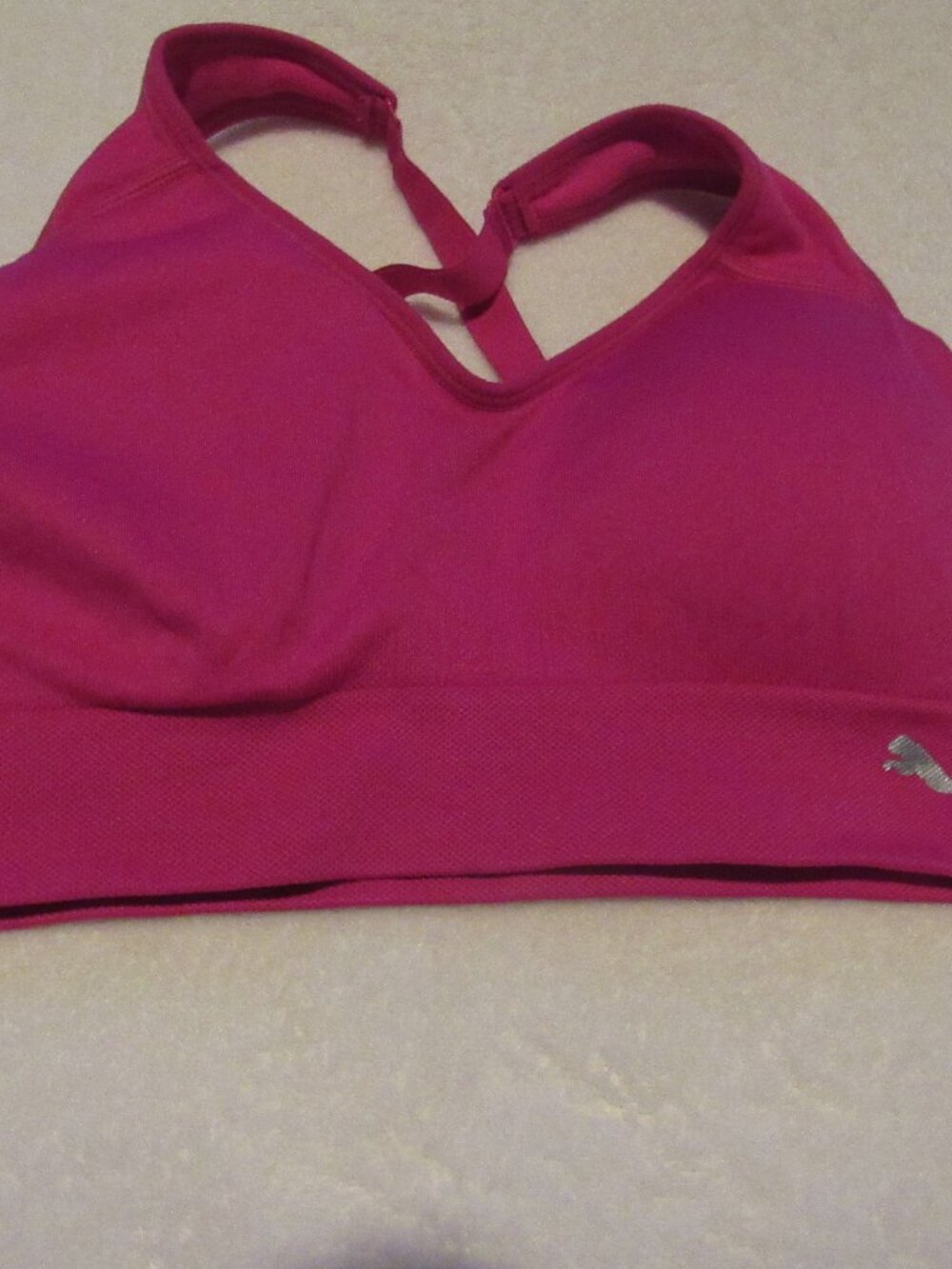 Puma Pink Sports Bra Size 36D USED